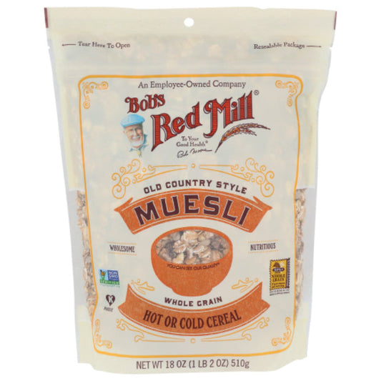 BOBS RED MILL CEREAL MUESLI 18 OZ - Pack of 4