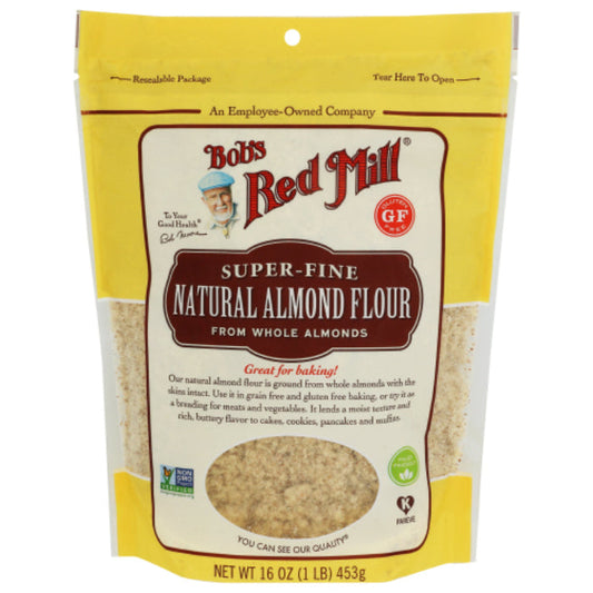 BOBS RED MILL FLOUR ALMOND NATURAL 16 OZ - Pack of 4