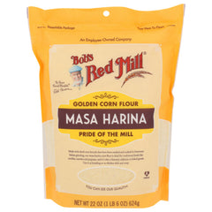 BOBS RED MILL FLOUR HARINA CORN GLD MSA 22 OZ - Pack of 4