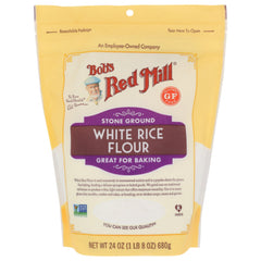 BOBS RED MILL FLOUR WHITE RICE 24 OZ - Pack of 4