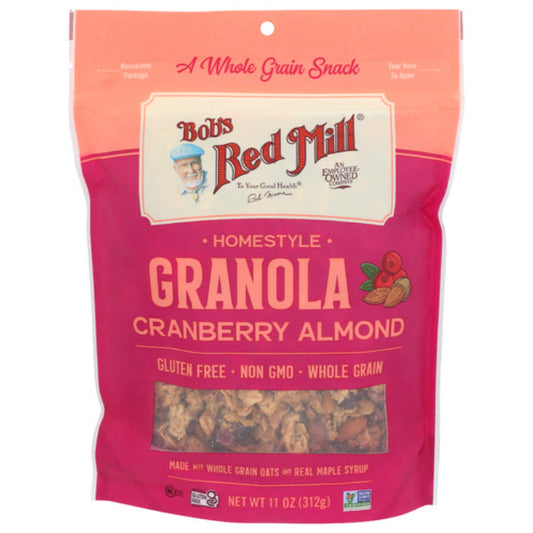 BOBS RED MILL GRANOLA HMSTYL CRAN ALMD 11 OZ - Pack of 6