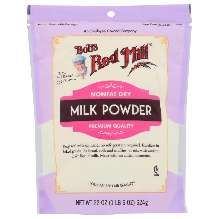 BOBS RED MILL MILK POWDER DRY NON FAT 22 OZ - Pack of 4