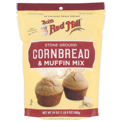 BOBS RED MILL MIX CORNMEAL MUFFIN 24 OZ - Pack of 4