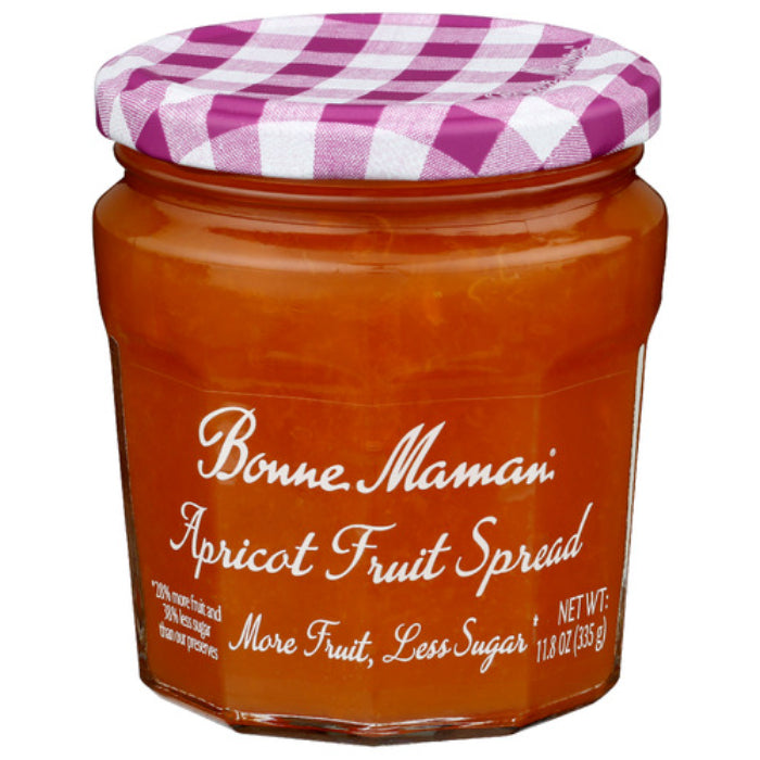 BONNE MAMAN FRUIT SPREAD APRICOT 11.8 OZ - Pack of 6