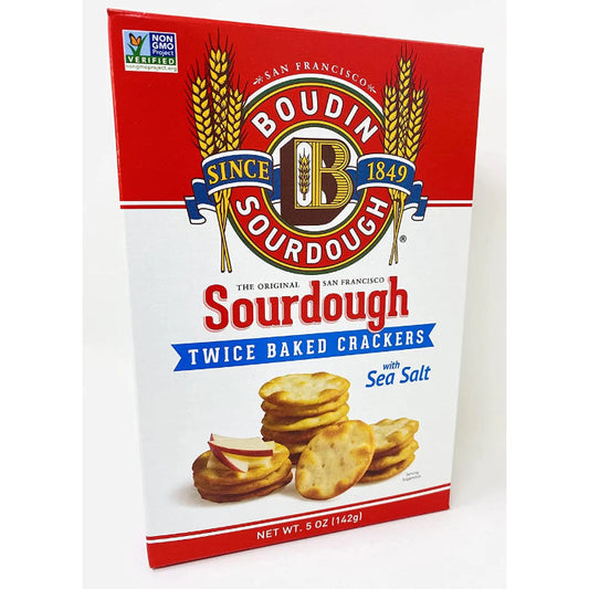 Boudin Sourdough Crackers - Sourdough Sea Salt, 5 oz - Pack Of 12