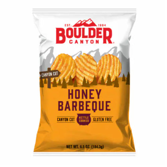 BOULDER CANYON CHIP CUT CNYN HONEY BBQ 6.5 OZ - Pack of 12