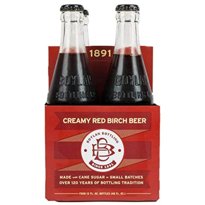 BOYLAN SODA BIRCH BEER CRMY RED 4PK 48 FO - Pack of 6