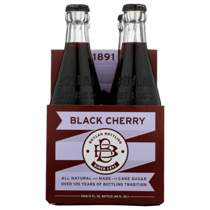 BOYLAN SODA BLCK CHRY 4PK 48 FO - Pack of 6