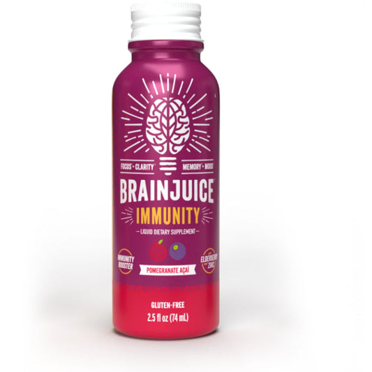 BRAINJUICE SHOT IMMUNE HUCKLEBERRY 2.5 FO - Pack of 12