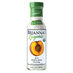 BRIANNAS - Organic Rich Poppy Seed Dressing, 10 Oz   Pack of 6