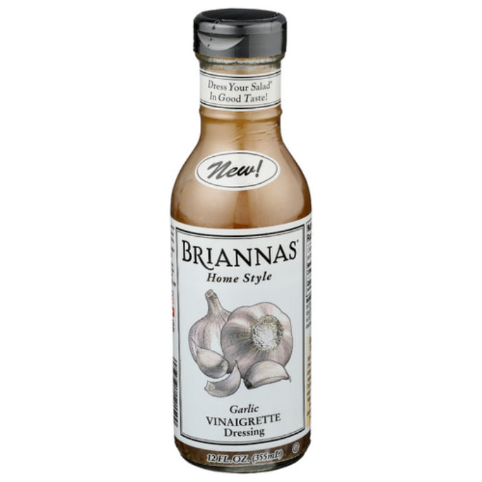 BRIANNAS DRESSING GARLIC VNAGRTTE 12 OZ - Pack of 6