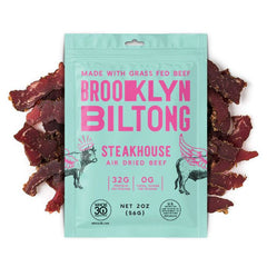 BROOKLYN BILTONG JERKY STEAKHOUSE 2 OZ - Pack of 8