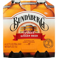 BUNDABERG SODA GNGR BEER DIET 4PK 1500 ML - Pack of 6