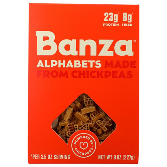 Banza Pasta Alphabet Chickpea, 8 oz