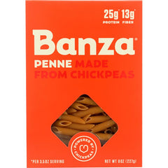 Banza Pasta Penne Chickpea, 8 oz