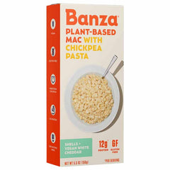 Banza - Plant-Based Mac and Cheese white Cheddar, 5.5oz  Pack of 6