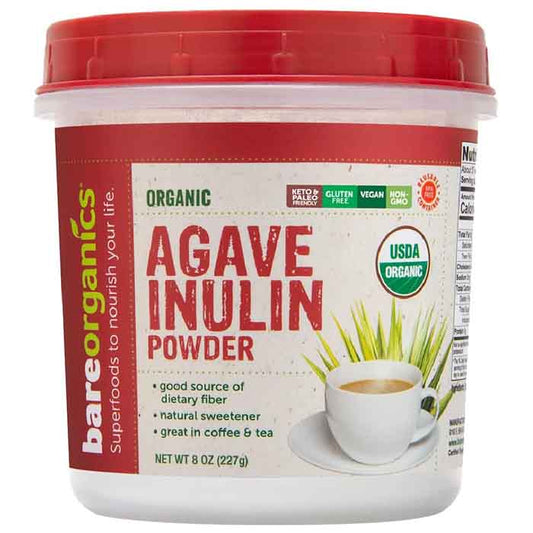 BareOrganics - Agave Inulin Powder, 8oz