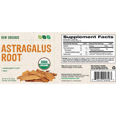 BareOrganics - Astragalus Root Powder, 8oz - back