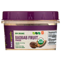 Bare Organics - Baobab Fruit Powder, 4oz 