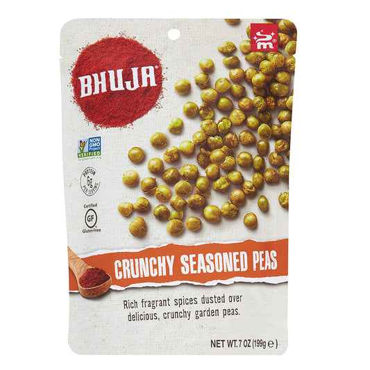 Bhuja Crunchy Seasoned Pea, 7 Ounce
 | Pack of 6 - PlantX US