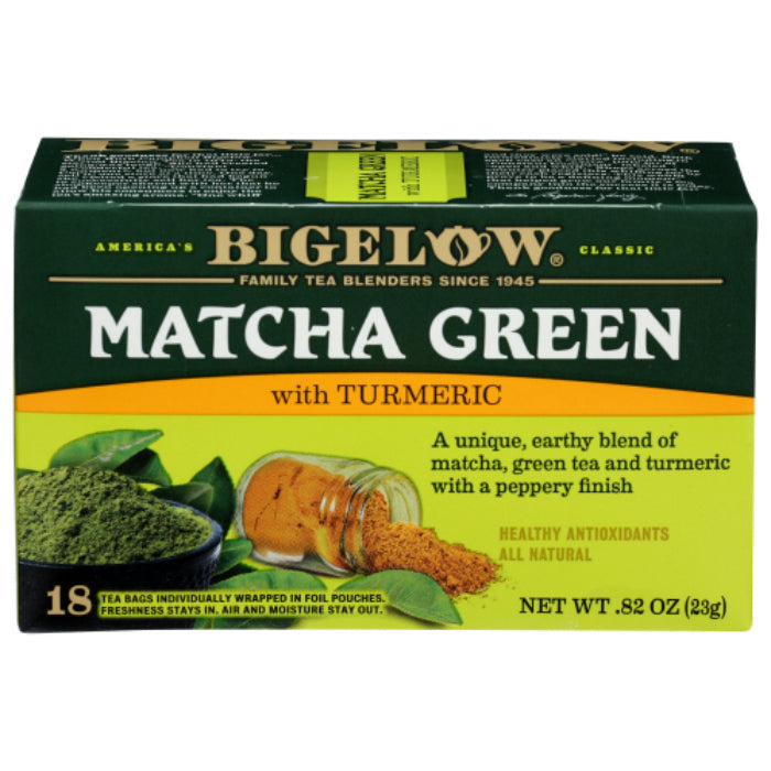 Bigelow - Matcha Green Tea with Turmeric, 1.15 Oz  Pack of 6