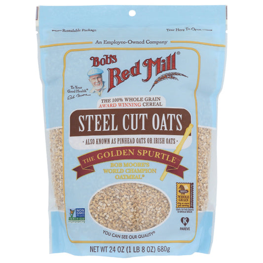 Bob's Red Mill - Steel Cut Oats, 24 oz  Pack of 4