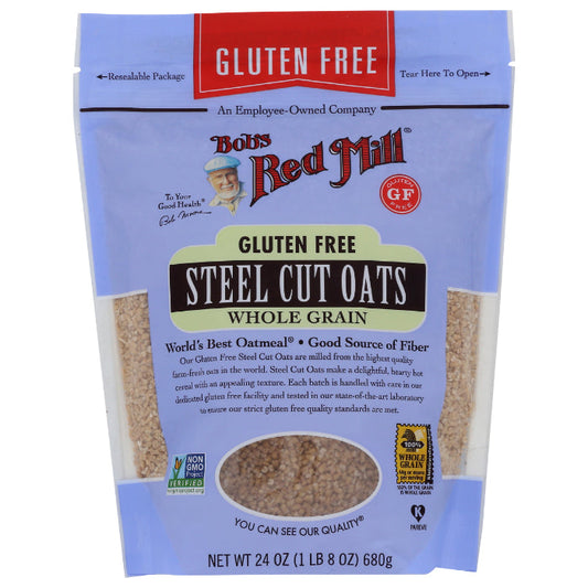 Bob's Red Mill - Steel Cut Oats, Gluten Free, 24 Oz  Pack of 4