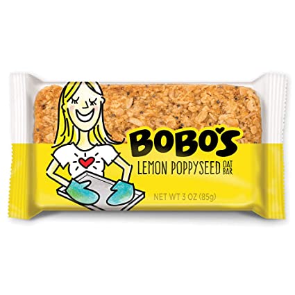 Bobo's - All Natural - Gluten-Free - Lemon Poppyseed - 3 oz Bars | Pack of 12 - PlantX US