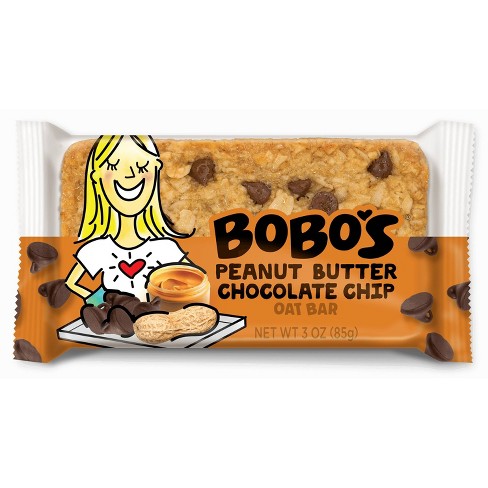 BOBOS OAT BARS - Peanut Butter Chocolate Chip Oat Bars 3OZ ( Pack of 12)