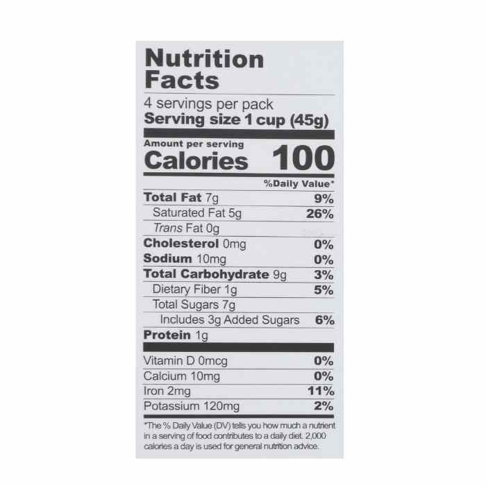 Bon Devil - Plant-Based Ganache, 4 Pack, 6.4oz - Salted Caramel Choc - Nutrition Facts