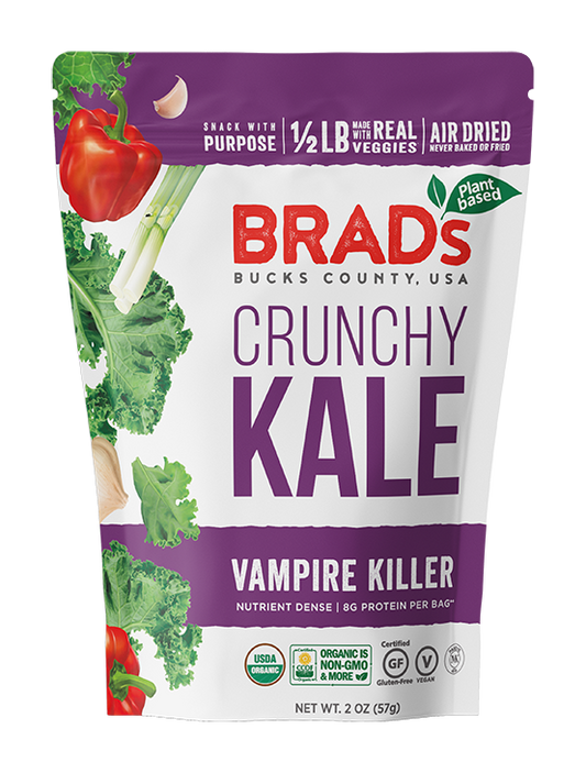 Brad's Plant Based Raw Crunch Kale - Vampire Killer - 2 oz
 | Pack of 12 - PlantX US