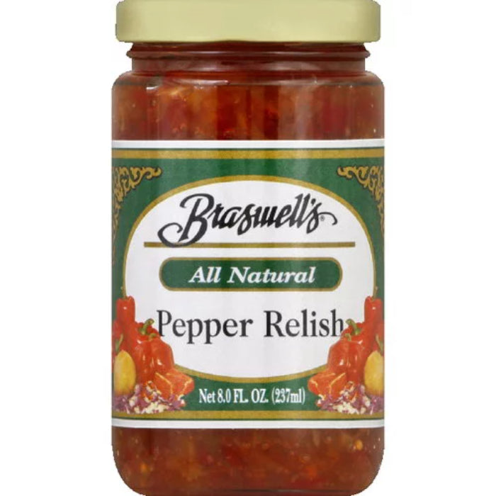 Braswell Relish Pepper 8 Oz - Pack Of 6