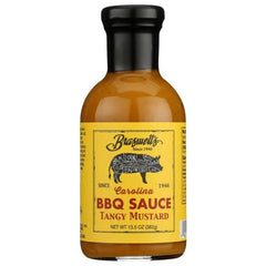 Braswell Sauce Bbq Tangy Mustard 13.5 Oz - Pack Of 6