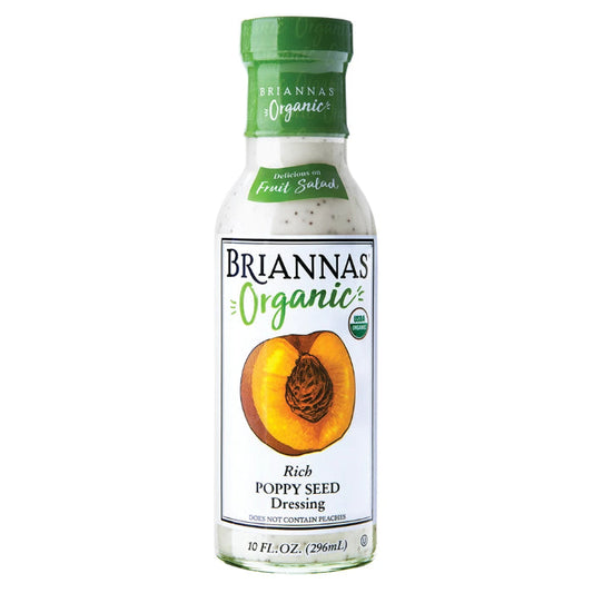 BRIANNAS - Poppy Seed Organic Dressing 10OZ ( Pack of 6)