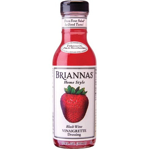 Briannas - Home Style Dressing Blush Wine Vinaigrette, 12 fl oz | Pack of 6 - PlantX US