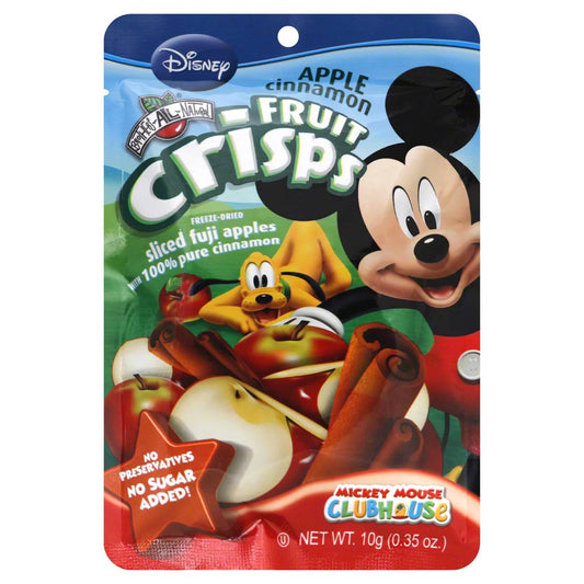 Brothers-All-Natural Mickey Mouse Apple-Cinnamon Crisps, 0.35 oz
 | Pack of 12 - PlantX US