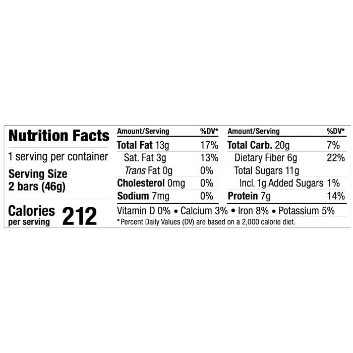 Byte Bars - Vegan Energy Bar - Cinna Cherry, 1.6oz  - back