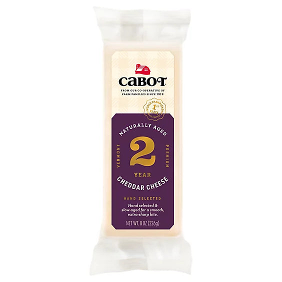 CABOT CHEESE CHDR DELI WHT SHP 8 OZ - Pack of 12