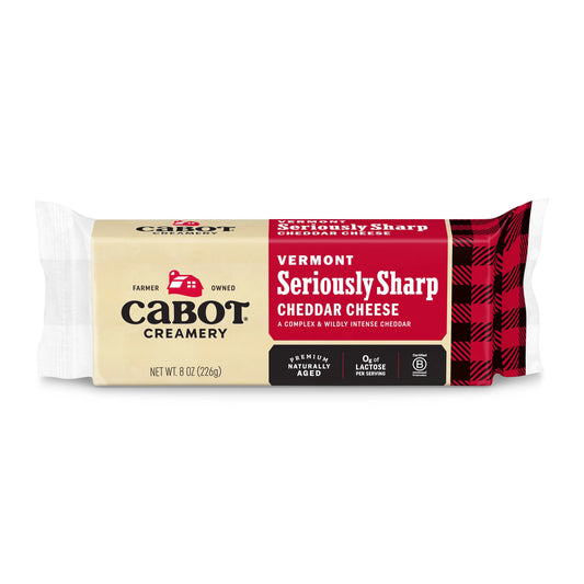 CABOT CHEESE CHDR WHT SHRP 8 OZ - Pack of 12