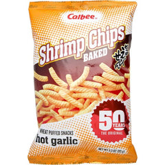 CALBEE CHIP SHRIMP HOT GARLIC 3.3 OZ - Pack of 12