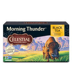 CELESTIAL SEASONINGS TEA BLCK MORNING THUNDER 20 BG - Pack of 6