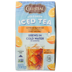 Celestial Seasonings - Cold Brew Citrus Tea. 18 BG - Pack of 6