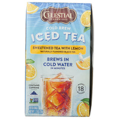 Celestial Seasonings - Cold Brew Sweet Lemon Tea, 18 BG - Pack of 6