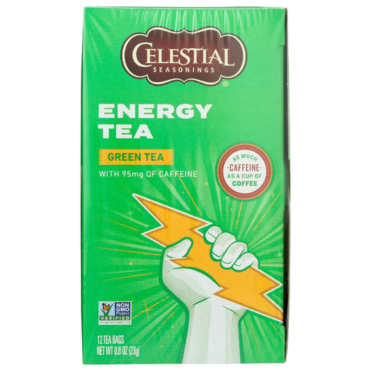 Celestial Seasonings - Tea Energy Green Caffein, 12 BG - Pack of 6