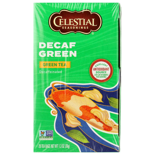 Celestial Seasonings - Green Decaf Tea, 20 BG - Pack of 6