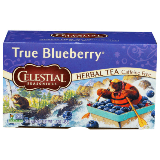 CELESTIAL SEASONINGS TEA GRN ZINGR TRUE BLUBR 20 BG - Pack of 6