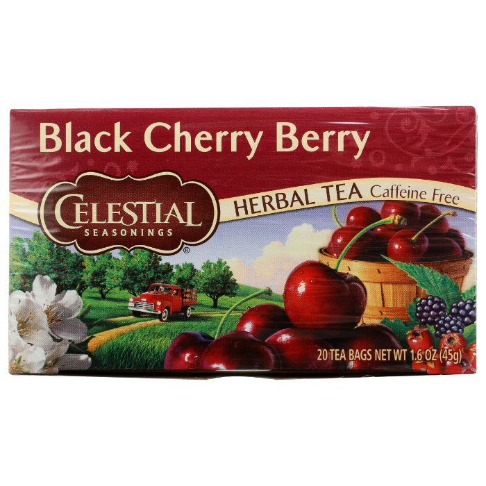 Celestial Seasonings - Black Cherry Berry Herbal Tea, 20 BG - Pack of 6