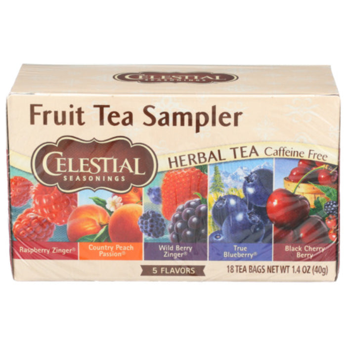 CELESTIAL SEASONINGS TEA HERB FRUIT SAMPLER 18 BG - Pack of 1