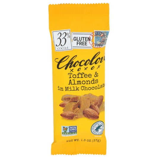 CHOCOLOVE CHOC BAR MINI MILK TFE&ALMD 1.3 OZ - Pack of 12