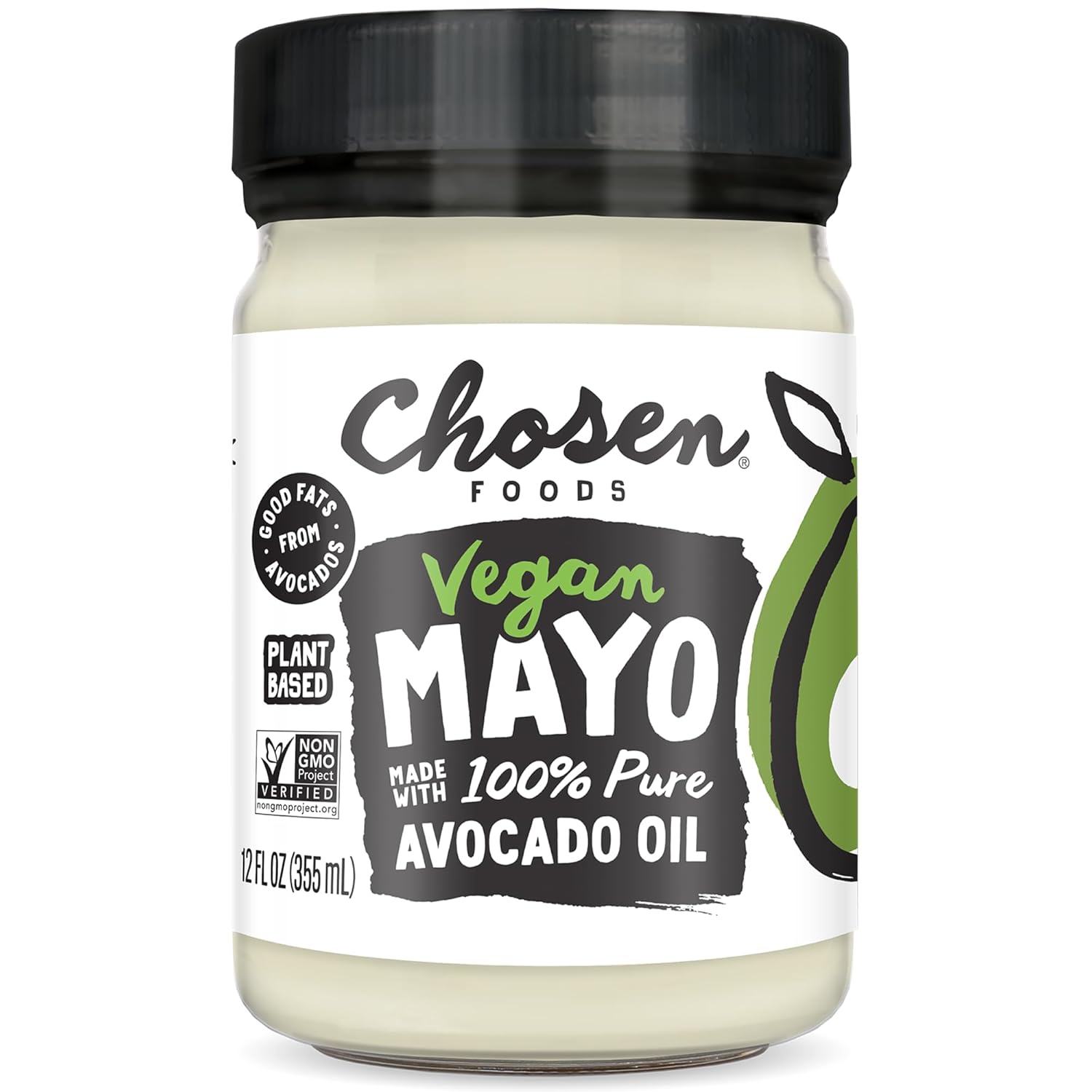 CHOSEN FOODS - MAYO VEGAN AVOCADO OIL, 12 OZ - Pack of 6